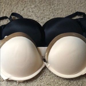 2 Maidenform Push-Up Bras (34C)